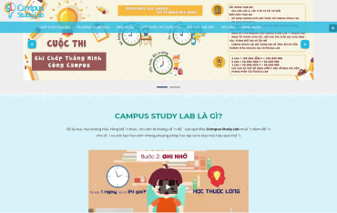 ベトナムの学生向けに学習効率を高めるノートの取り方を公開するWEBサイト「Campus
                    Study Lab」